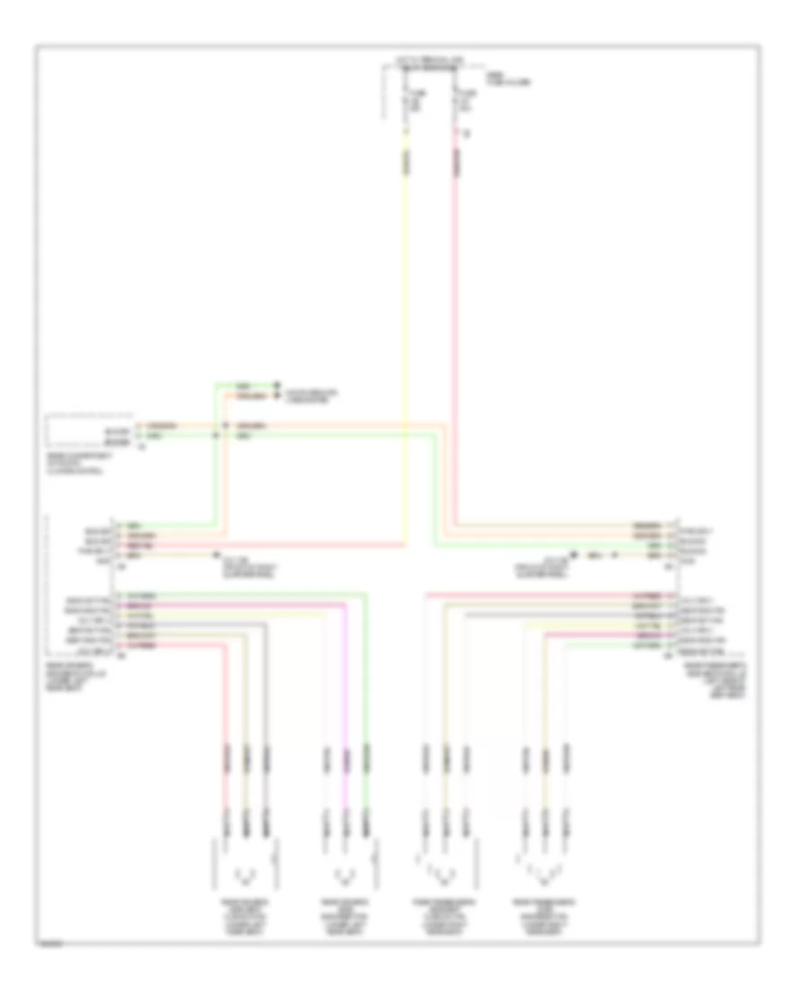 Rear Seat Ventilation Wiring Diagram for BMW 740Li 2012