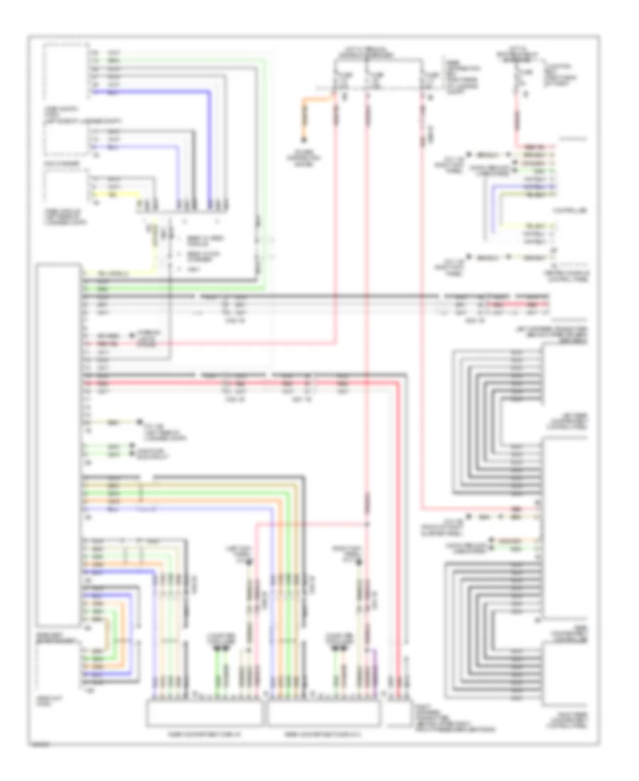 Rear Seat Entertainment Wiring Diagram for BMW 740Li 2012