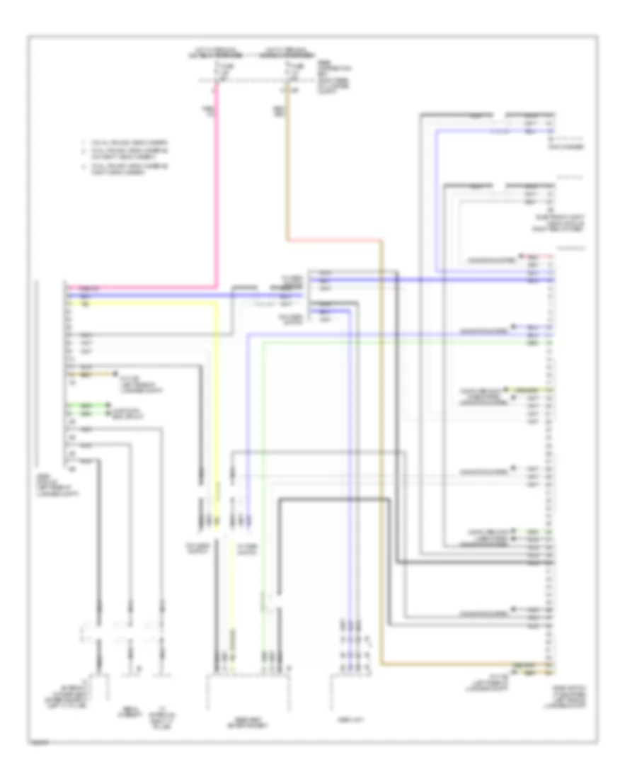 Video System Wiring Diagram for BMW 740Li 2012