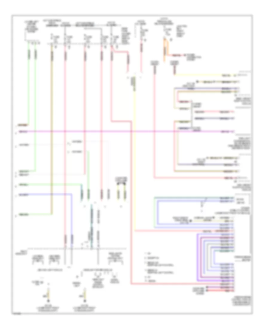 Headlights Wiring Diagram, with LED Headlamps (2 of 2) for BMW 535i 2014