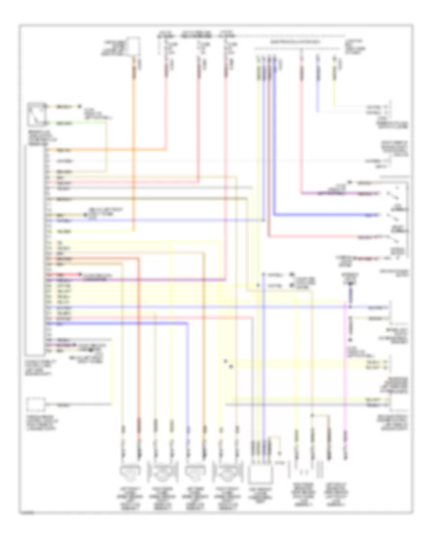 Anti lock Brakes Wiring Diagram with Bosch DSC for BMW Z4 30i 2009