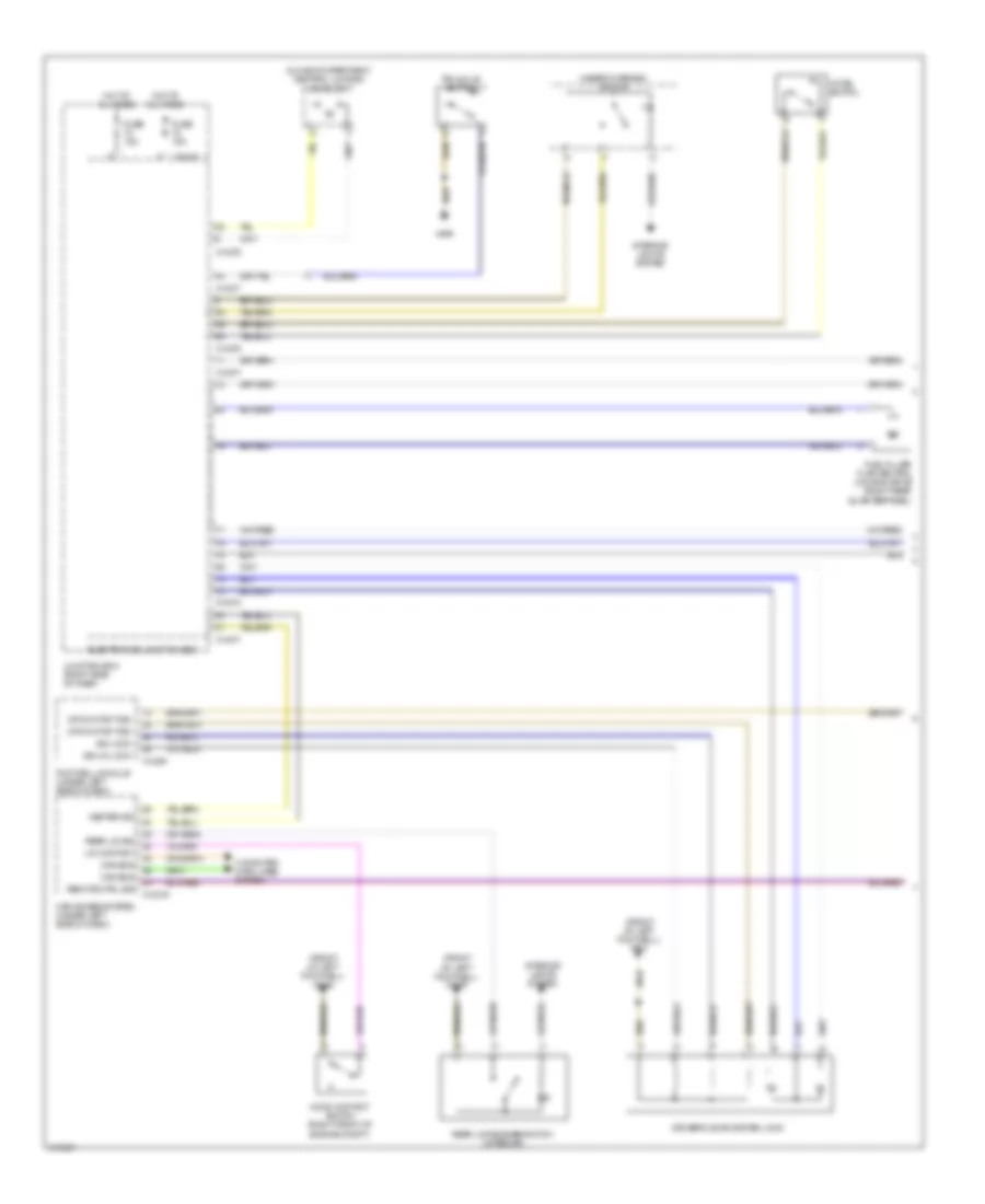 Anti theft  Central Locking Wiring Diagram 1 of 2 for BMW Z4 30i 2009