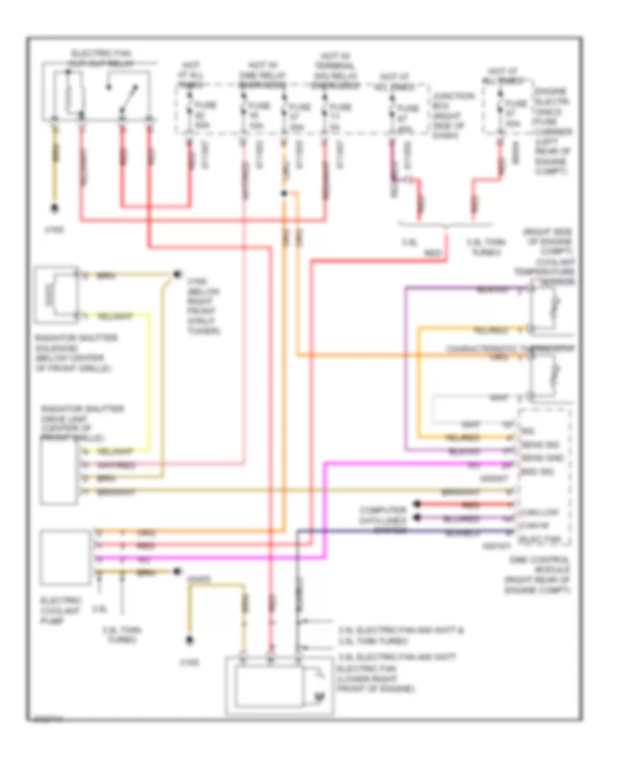 Cooling Fan Wiring Diagram for BMW Z4 30i 2009