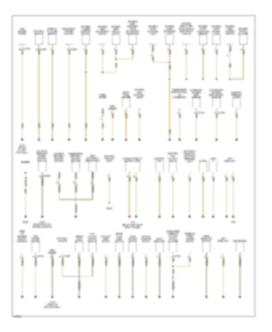 Ground Distribution Wiring Diagram 2 of 3 for BMW Z4 30i 2009