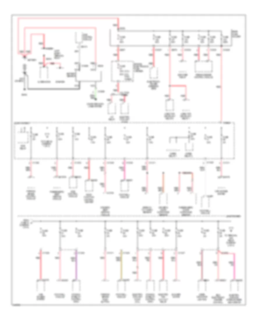 Power Distribution Wiring Diagram 1 of 4 for BMW Z4 30i 2009