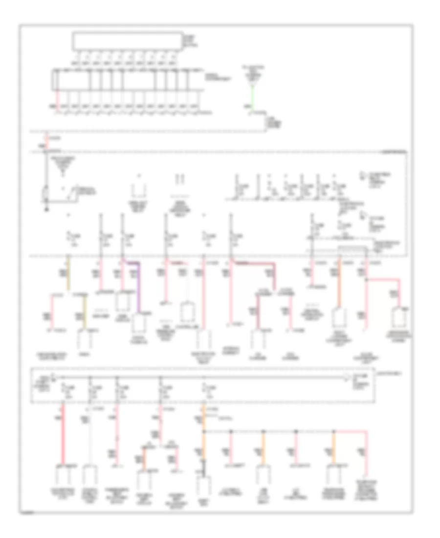 Power Distribution Wiring Diagram 2 of 4 for BMW Z4 30i 2009