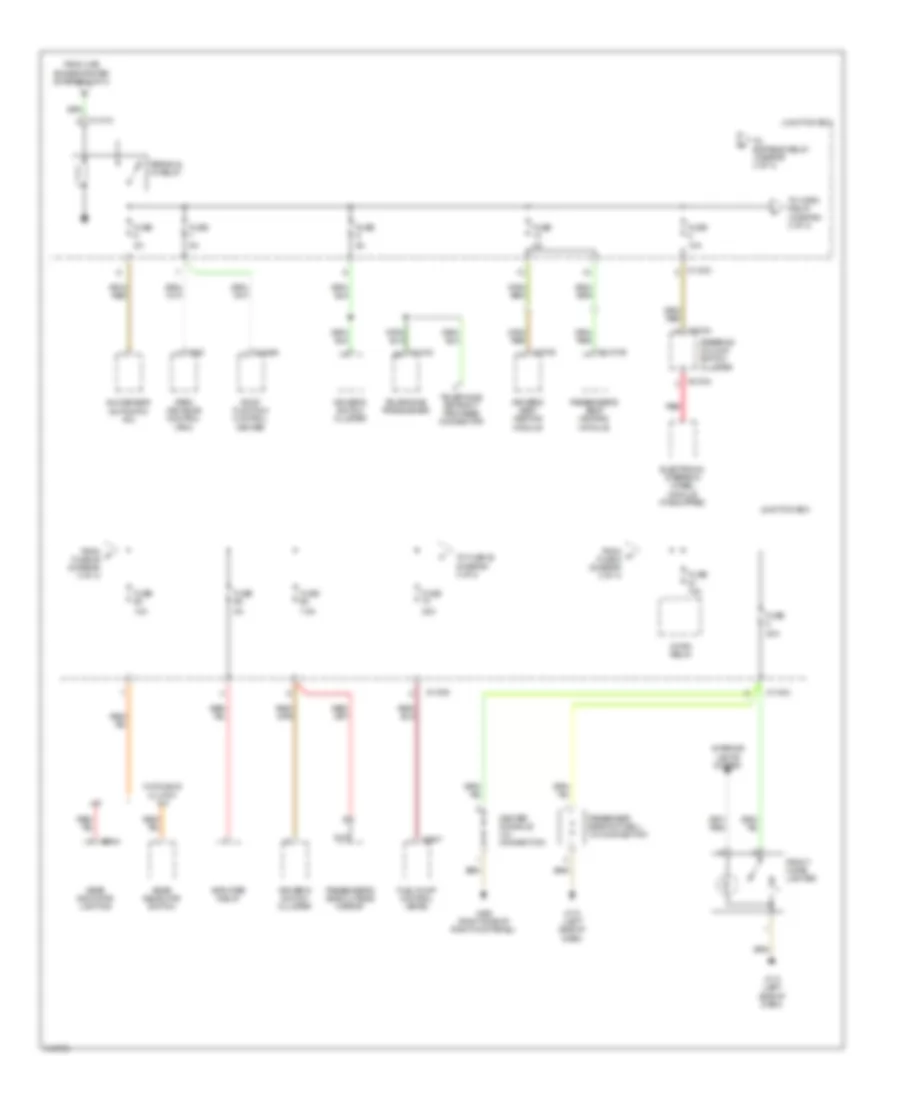 Power Distribution Wiring Diagram 3 of 4 for BMW Z4 30i 2009