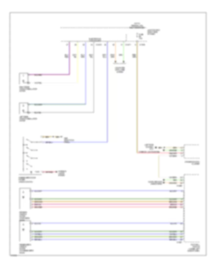 Power Windows Wiring Diagram for BMW Z4 30i 2009