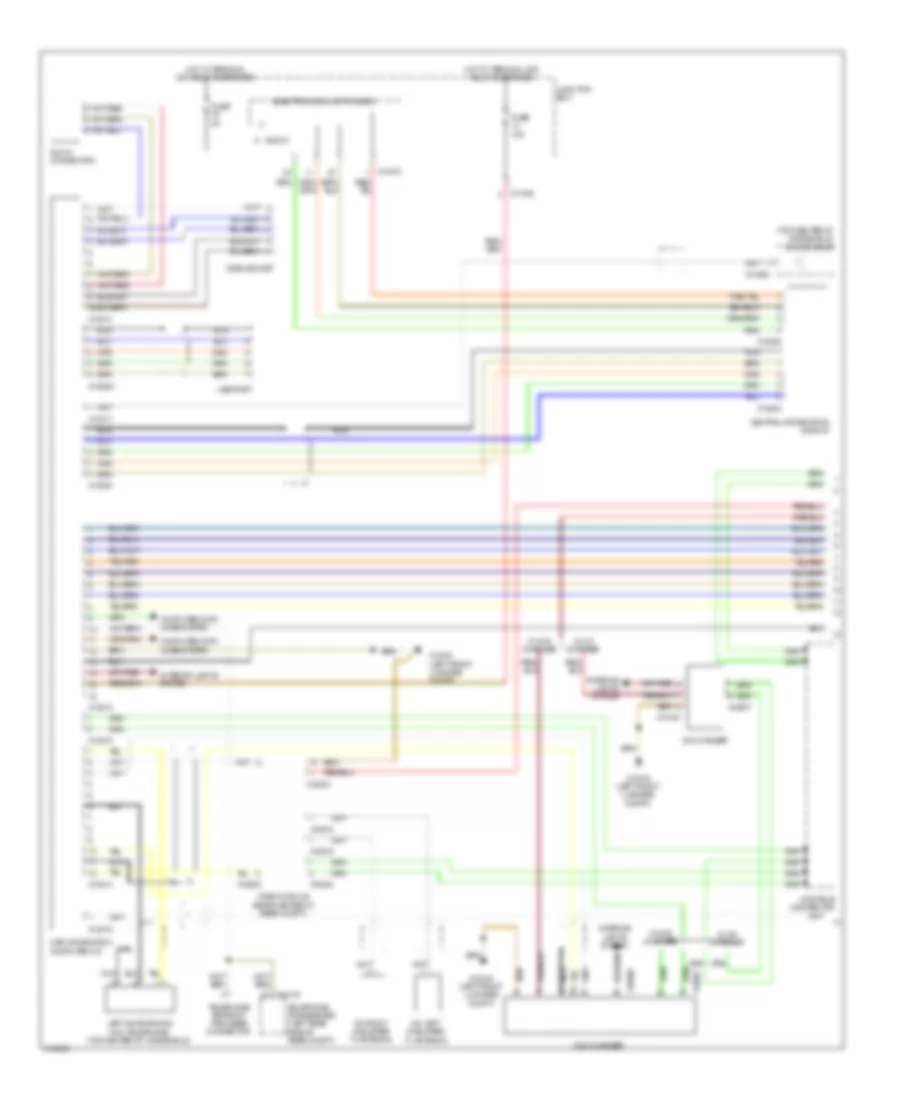 Premium Radio Wiring Diagram with CIC without Amplifier 1 of 2 for BMW Z4 30i 2009