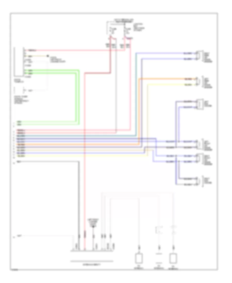 Premium Radio Wiring Diagram with CIC without Amplifier 2 of 2 for BMW Z4 30i 2009