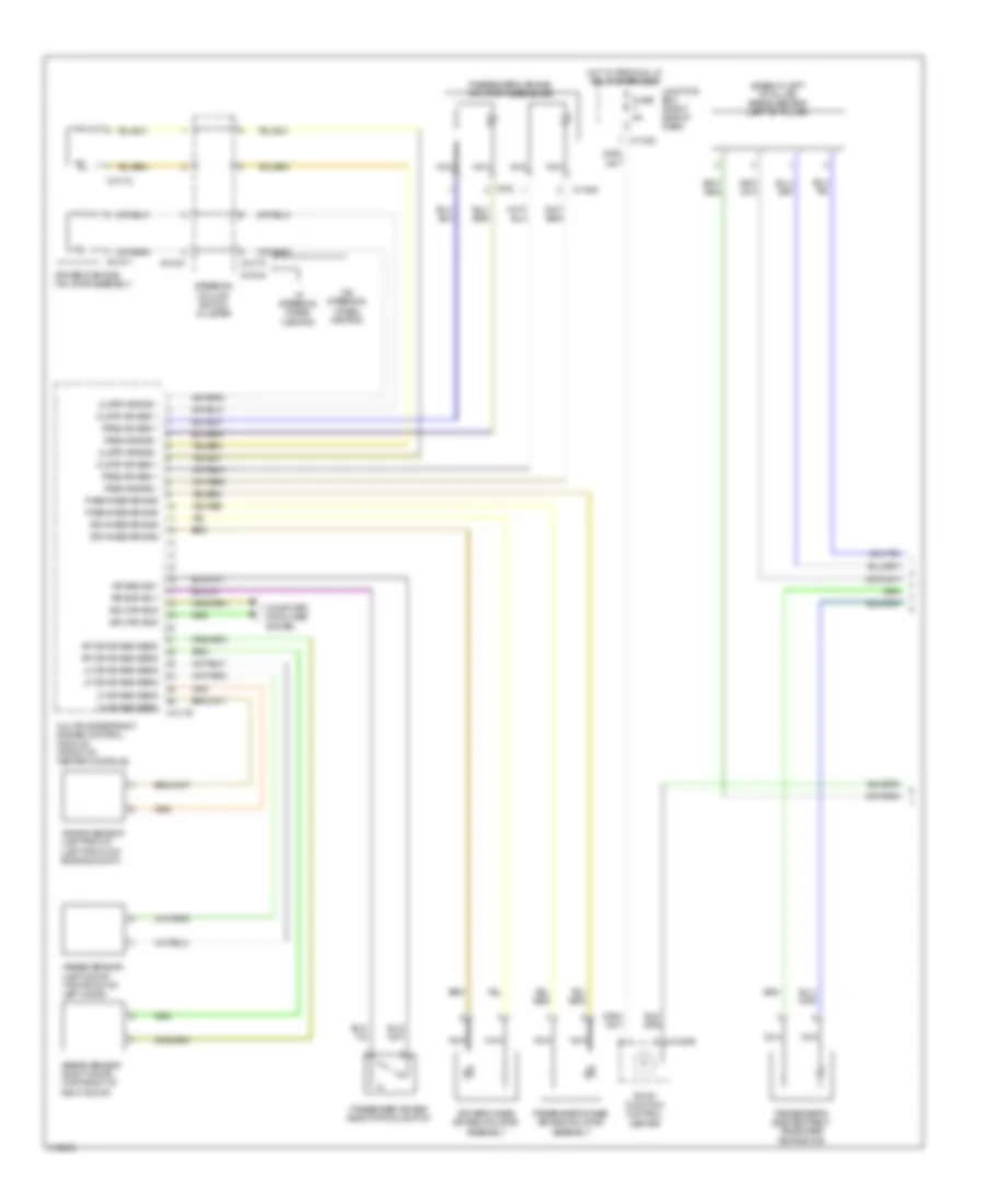 Supplemental Restraints Wiring Diagram 1 of 2 for BMW Z4 30i 2009