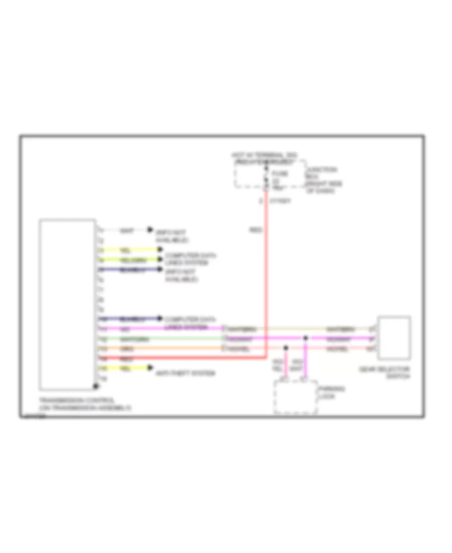 A T Wiring Diagram with Dual Clutch Transmission for BMW Z4 30i 2009