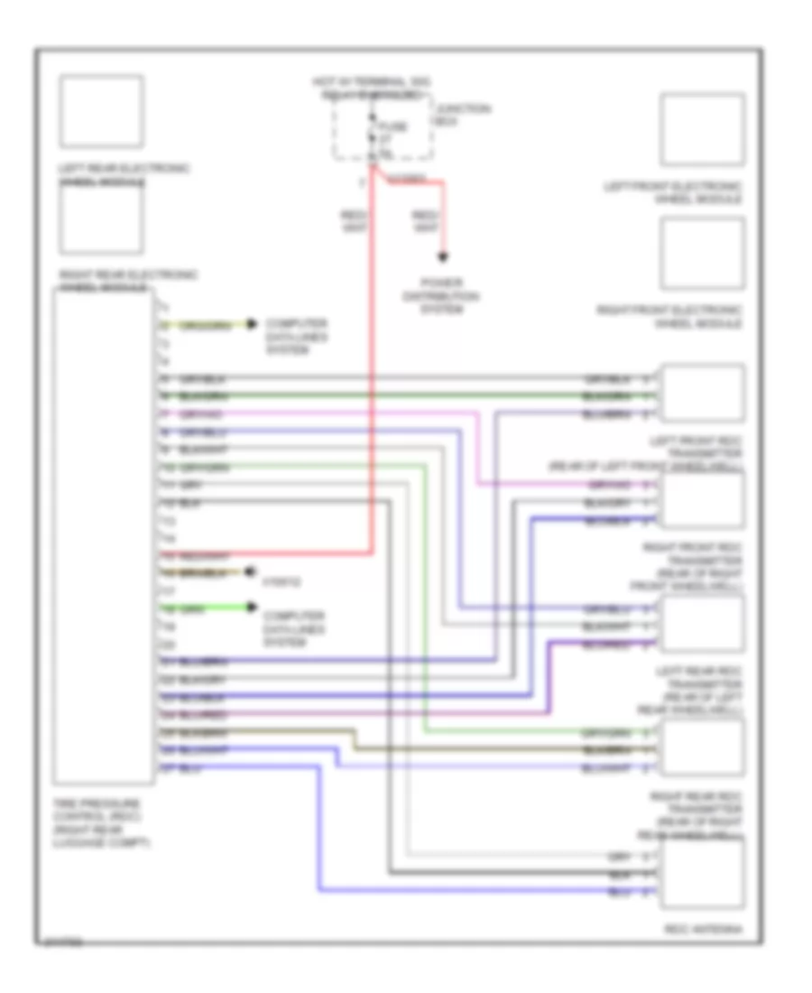 Warning Systems Wiring Diagram for BMW Z4 30i 2009