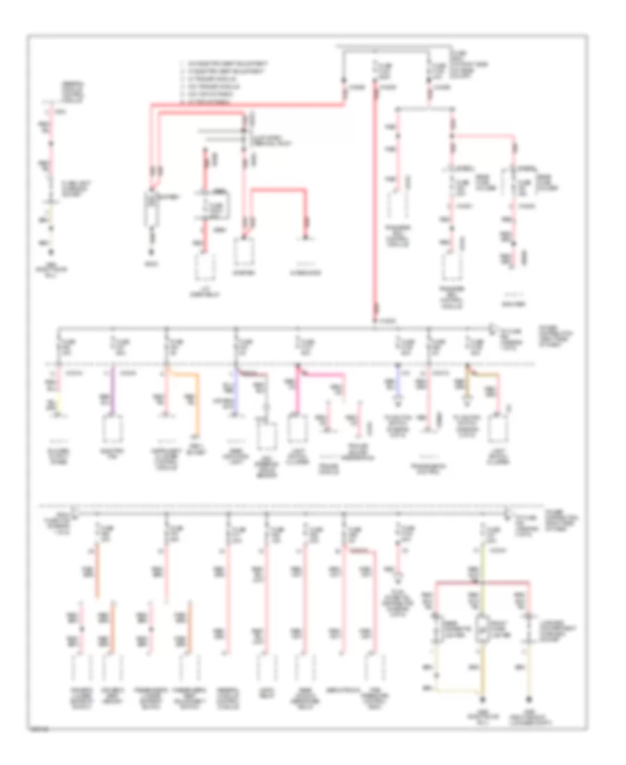 Power Distribution Wiring Diagram 1 of 6 for BMW X3 30i 2006