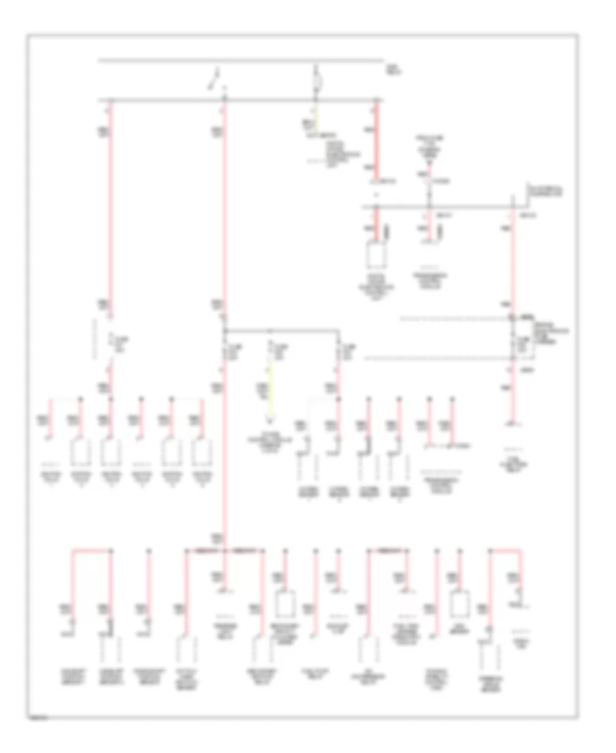 Power Distribution Wiring Diagram (2 of 6) for BMW X3 30i 2006