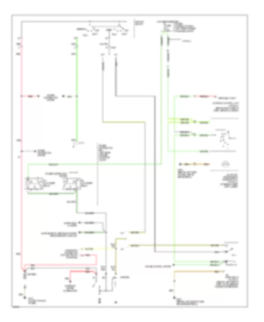 Starting Wiring Diagram, Convertible for BMW 325i 1992