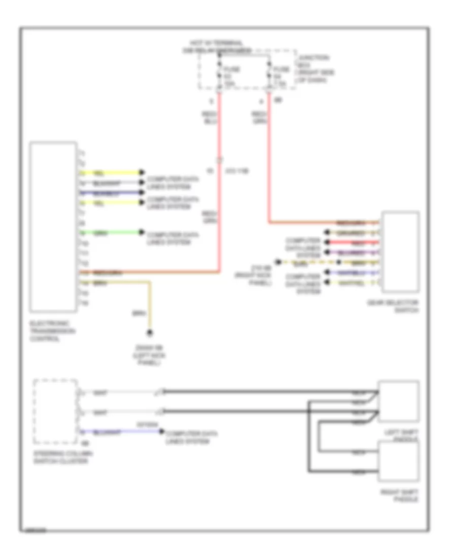 A T Wiring Diagram Except Hybrid for BMW 750i 2012