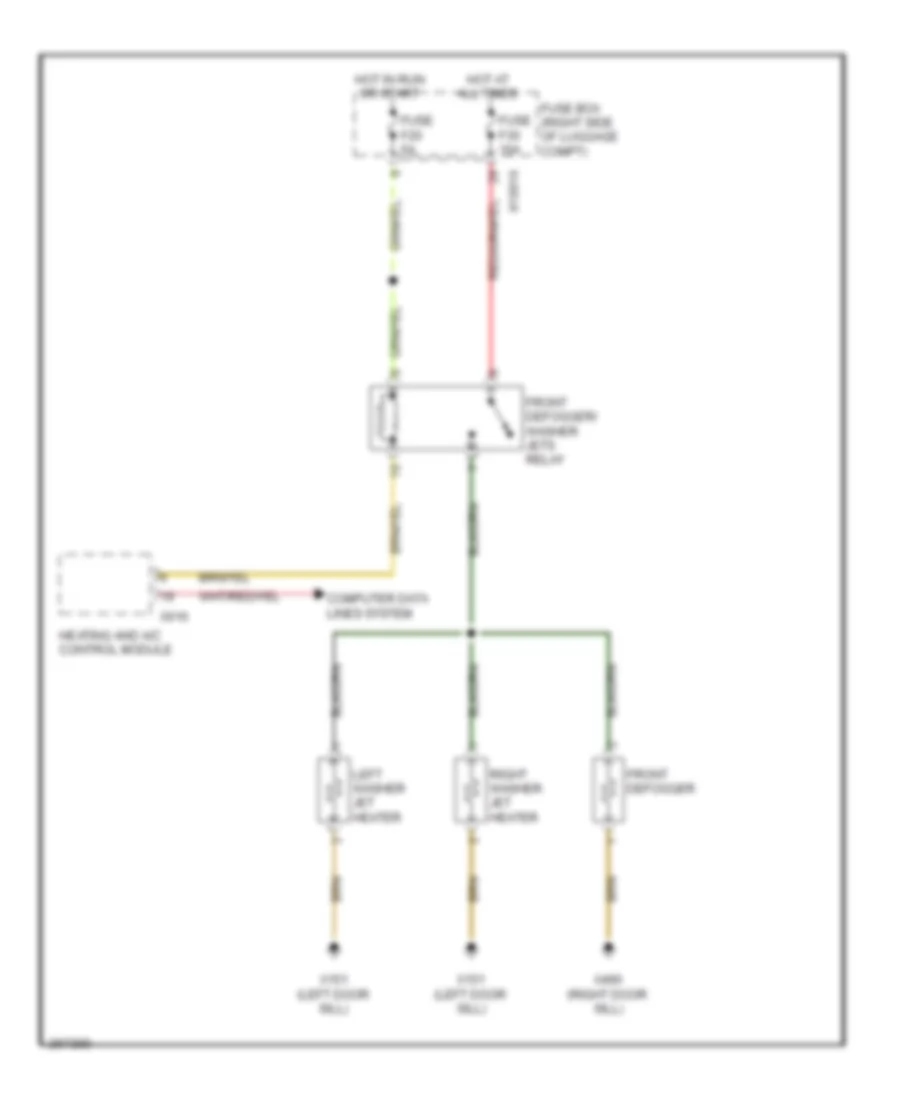 Электросхема быстрого подогрева для BMW 740i 2001