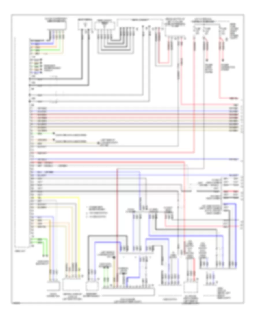 Navigation Wiring Diagram, without Hifi Radio  Active Sound Design (1 of 2) for BMW 535i GT 2014
