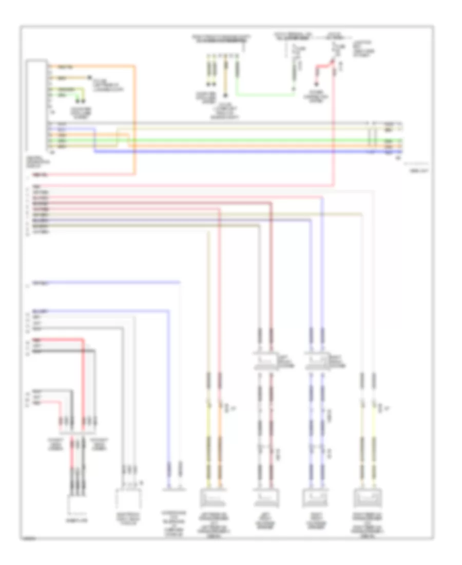 Navigation Wiring Diagram, without Hifi Radio  Active Sound Design (2 of 2) for BMW 535i GT 2014