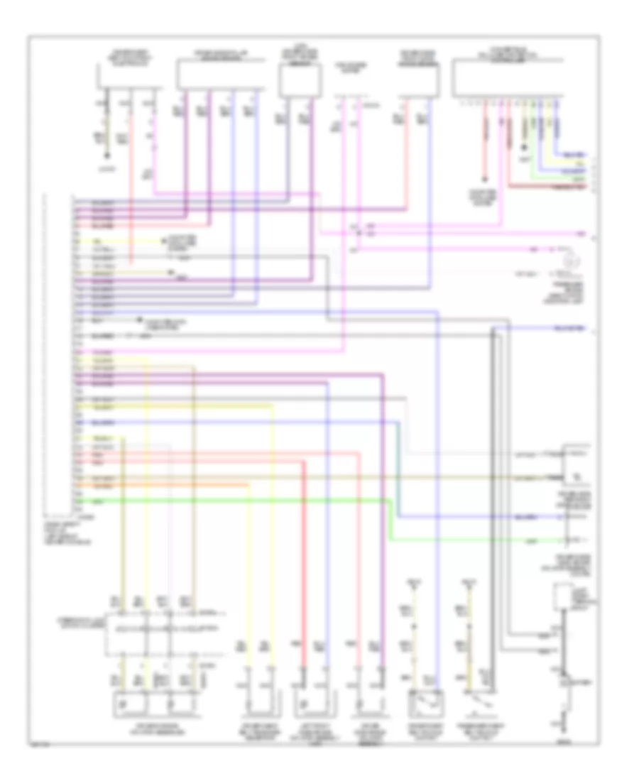 Supplemental Restraints Wiring Diagram 1 of 2 for BMW M6 2010