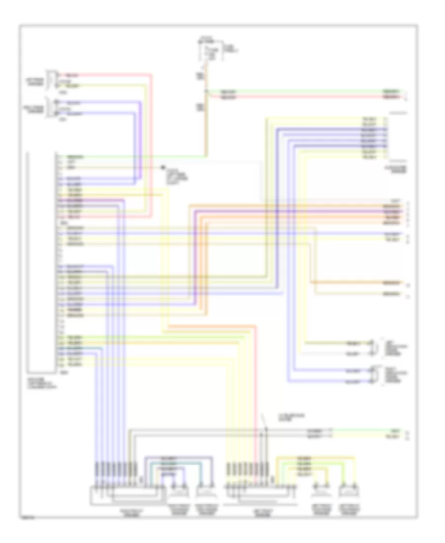 Premium Radio Wiring Diagram Sedan with HIFI Radio 1 of 3 for BMW 528i 2000