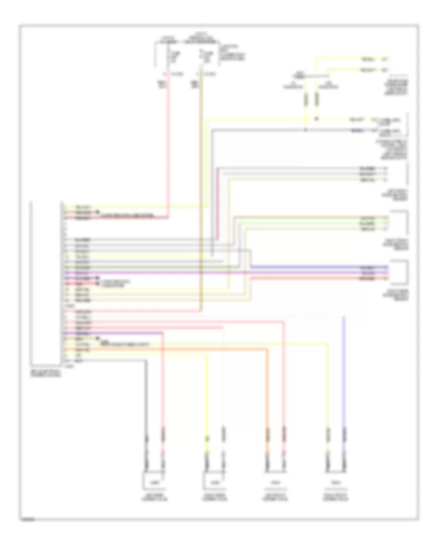 Electronic Suspension Wiring Diagram for BMW 128i 2010