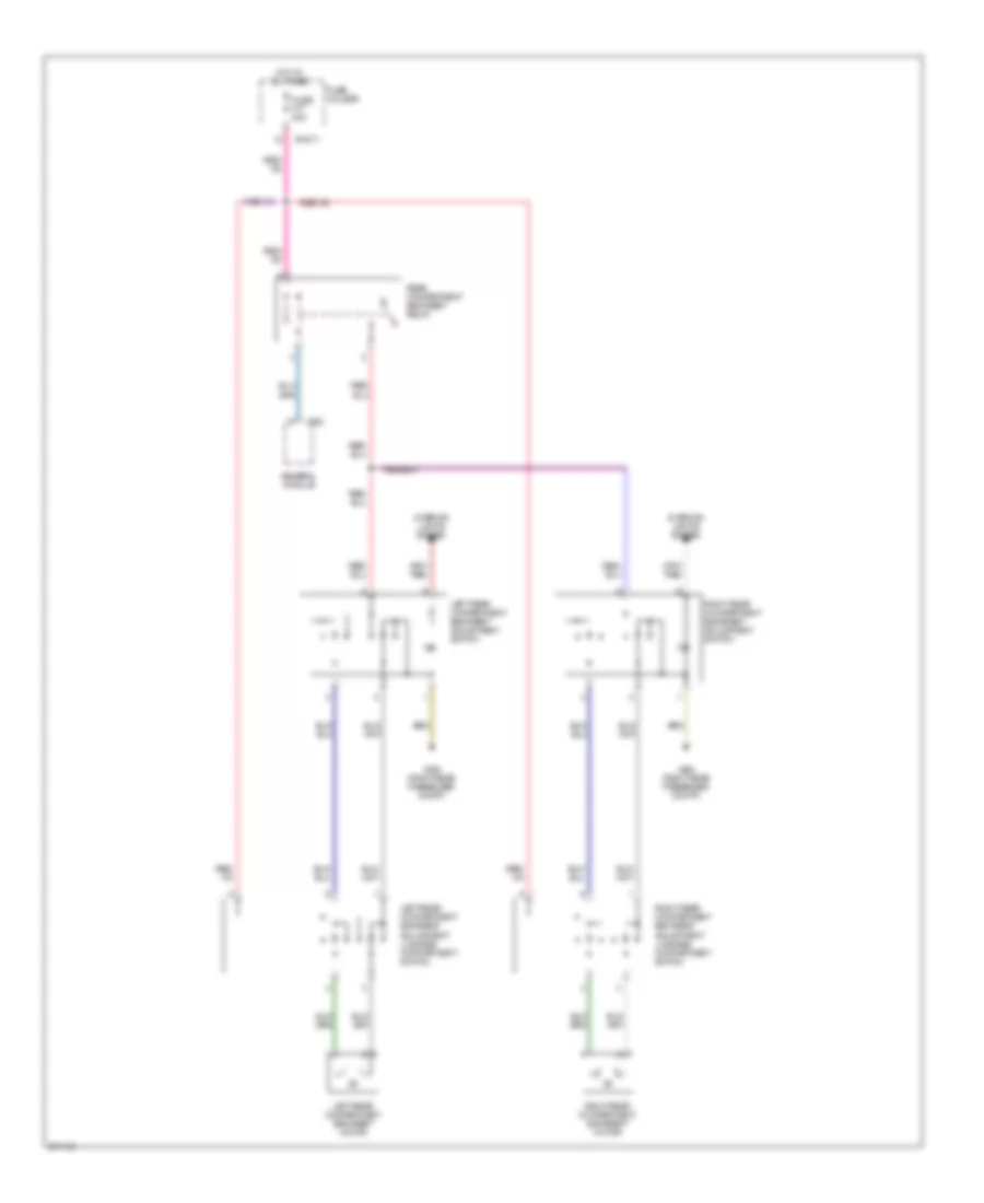 Rear Power Seat Wiring Diagram for BMW X5 44i 2006