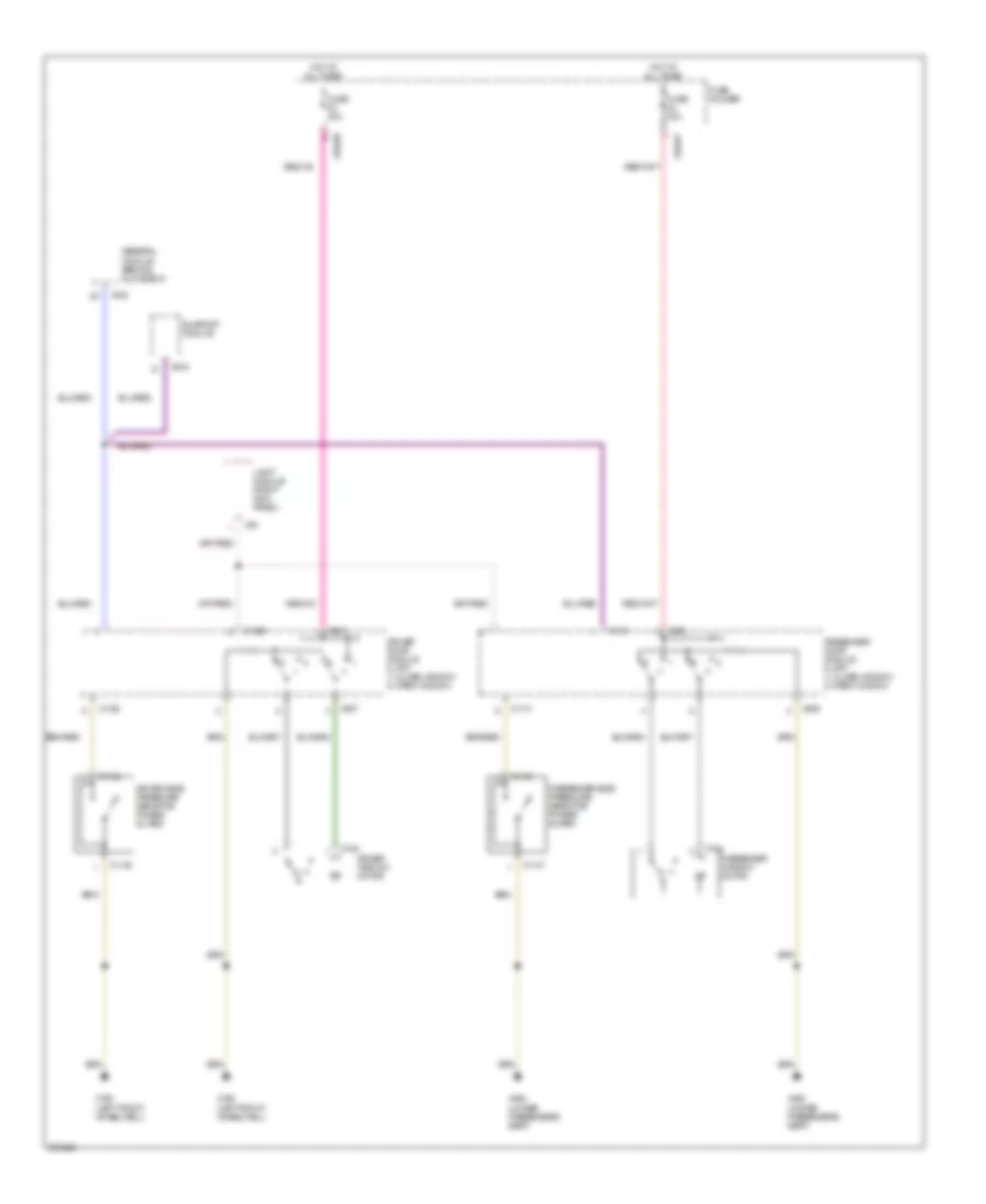 Power Windows Wiring Diagram 1 of 3 for BMW X5 44i 2006