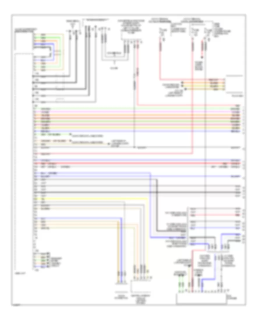Navigation Wiring Diagram, High (1 of 3) for BMW 640i 2013