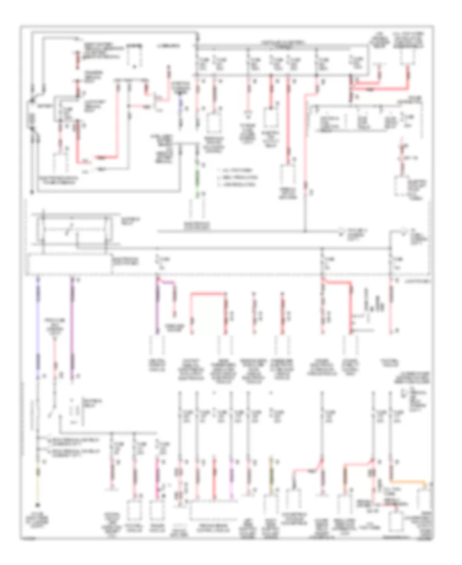 Power Distribution Wiring Diagram 1 of 7 for BMW 640i 2013