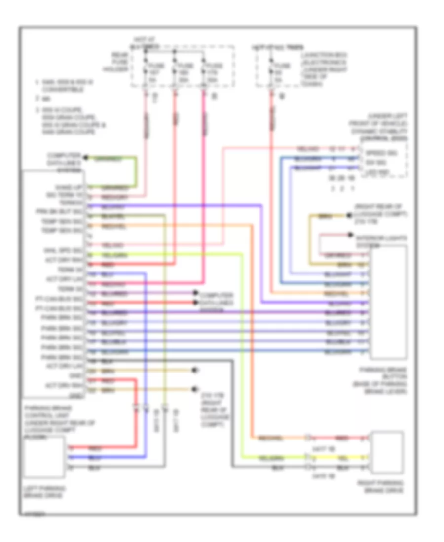 Shift Interlock Wiring Diagram for BMW 640i 2013