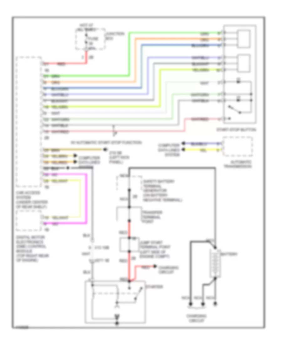 Starting Wiring Diagram for BMW 640i 2013