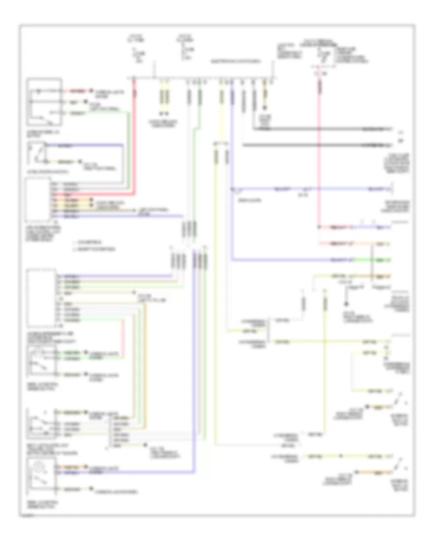 Trunk  Fuel Door Release Wiring Diagram for BMW 640i 2013