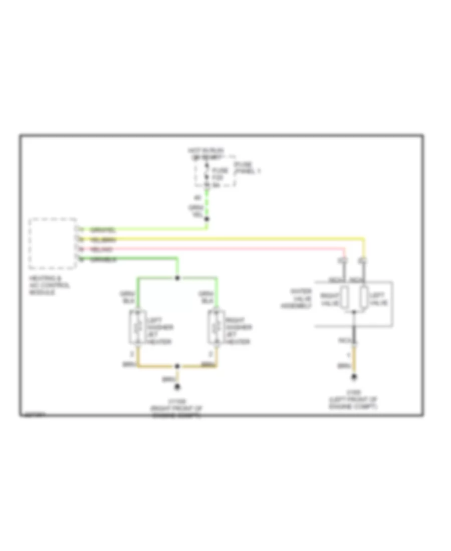 Электросхема быстрого подогрева для BMW 540i 2000