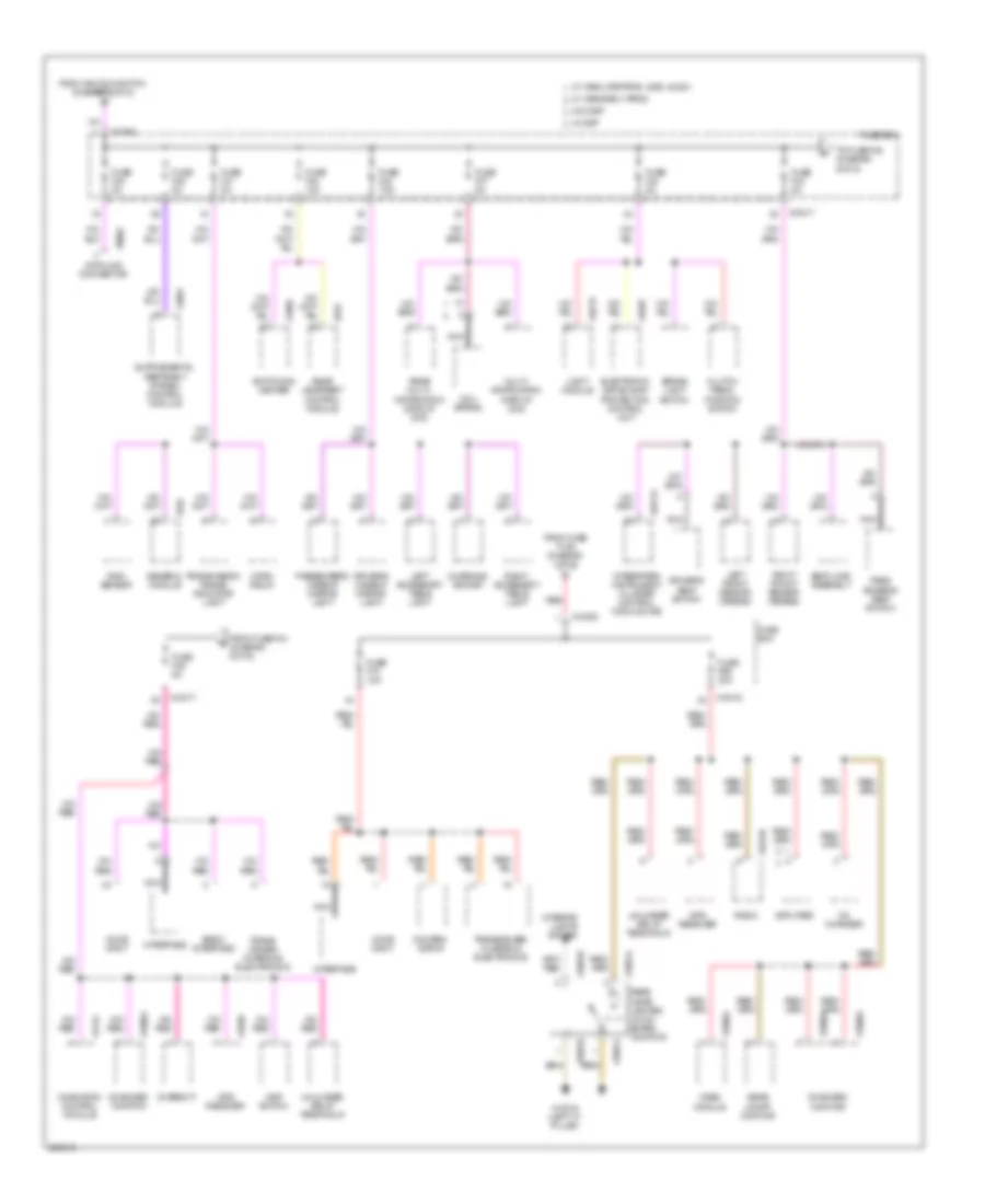 Power Distribution Wiring Diagram (6 of 6) for BMW 740i 2000
