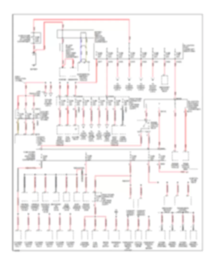 Power Distribution Wiring Diagram 1 of 4 for BMW M Coupe 2001