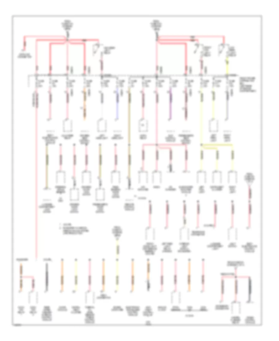 Power Distribution Wiring Diagram (2 of 4) for BMW M Coupe 2001