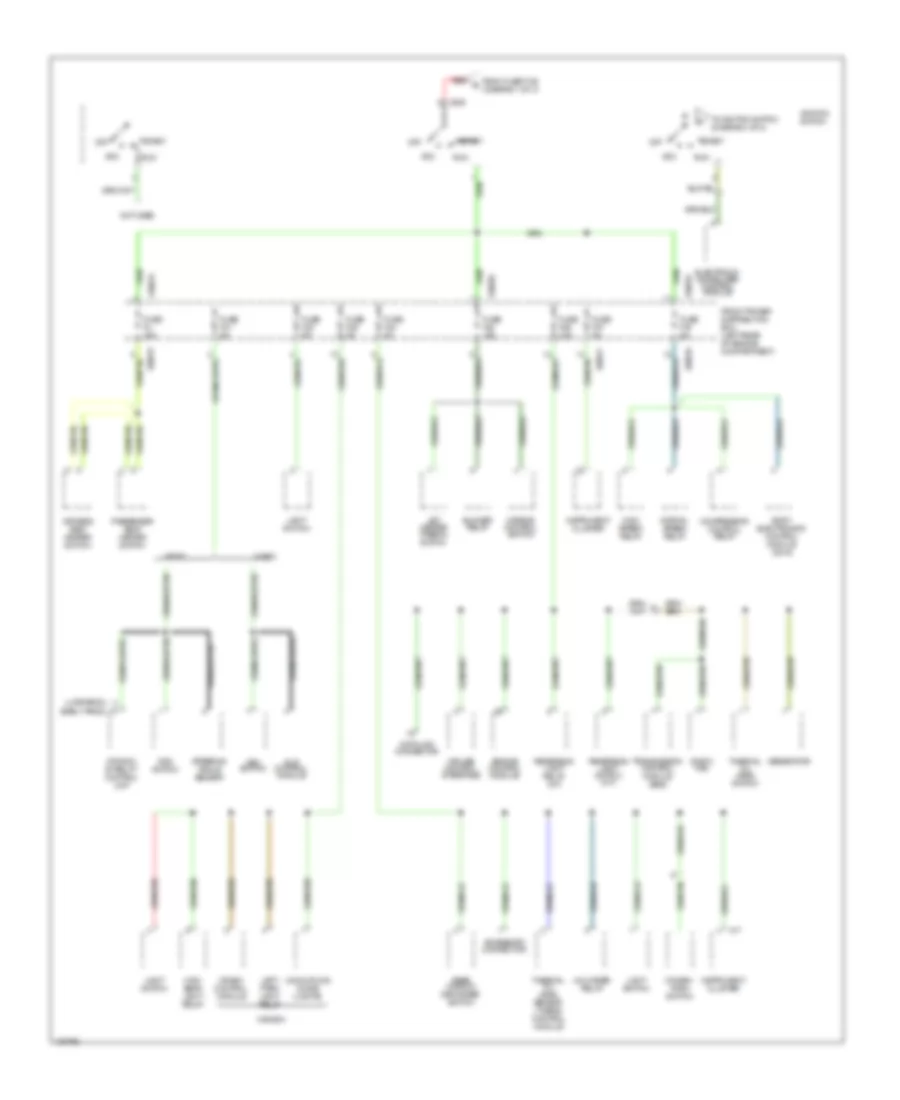 Power Distribution Wiring Diagram (3 of 4) for BMW M Coupe 2001