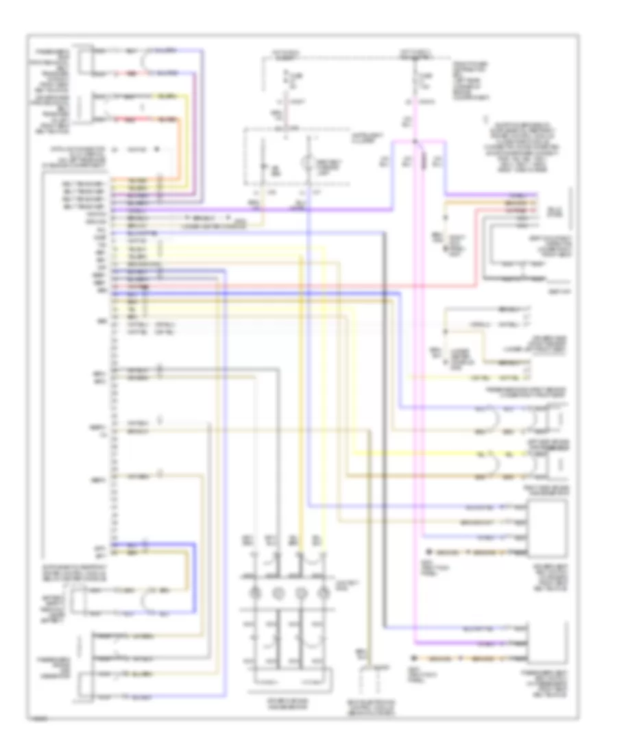 Supplemental Restraints Wiring Diagram for BMW M Coupe 2001