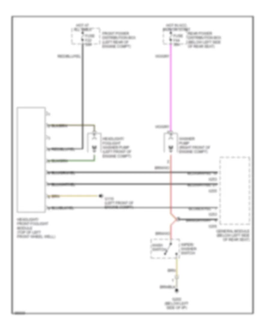 Схема Шайбы фары/Противотуманной фары для BMW 735iL 1992