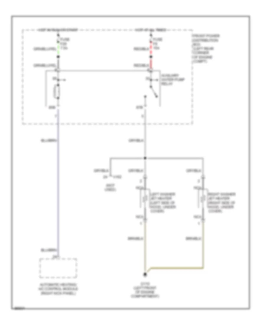 Электросхема быстрого подогрева для BMW 735iL 1992