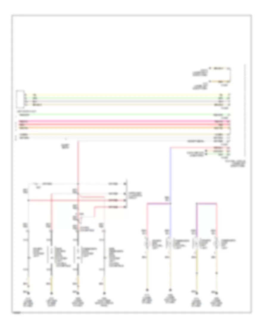 Courtesy Lamps Wiring Diagram, with Roof Function Center (2 of 2) for BMW M3 2011