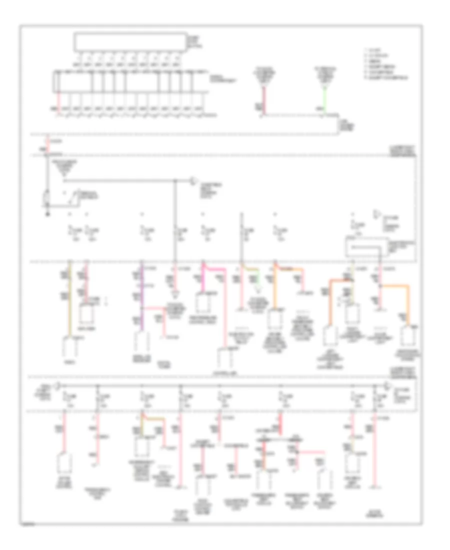 Power Distribution Wiring Diagram 3 of 5 for BMW M3 2011