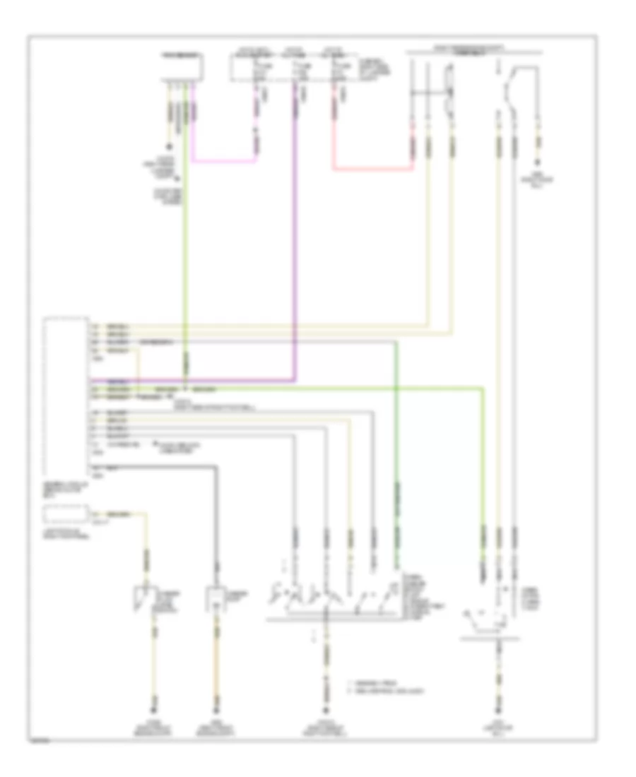 Электросхема стеклоочистителя, дворников и омывателя для BMW 750iL 2000