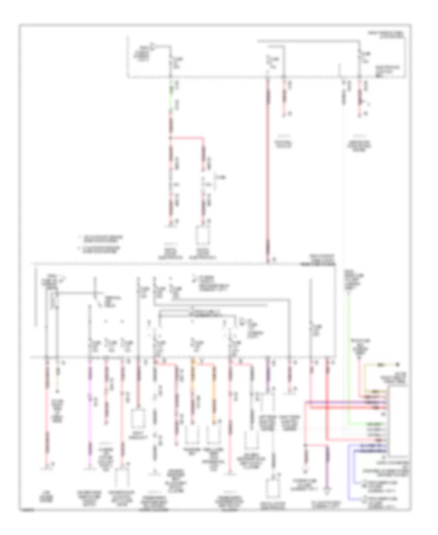 Power Distribution Wiring Diagram (5 of 7) for BMW 550i 2014