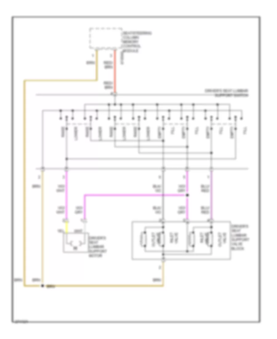 Driver s Lumbar Wiring Diagram for BMW X5 30i 2003