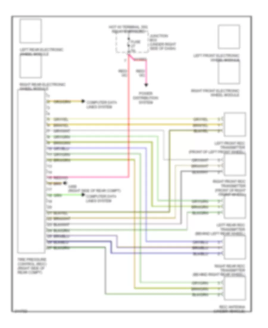 Warning Systems Wiring Diagram for BMW 328i 2010