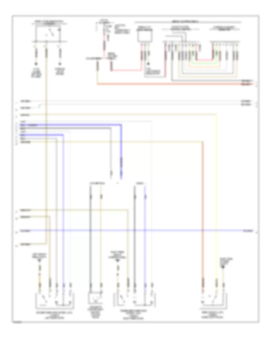 Anti theft  Central Locking Wiring Diagram 2 of 3 for BMW 328i 2010