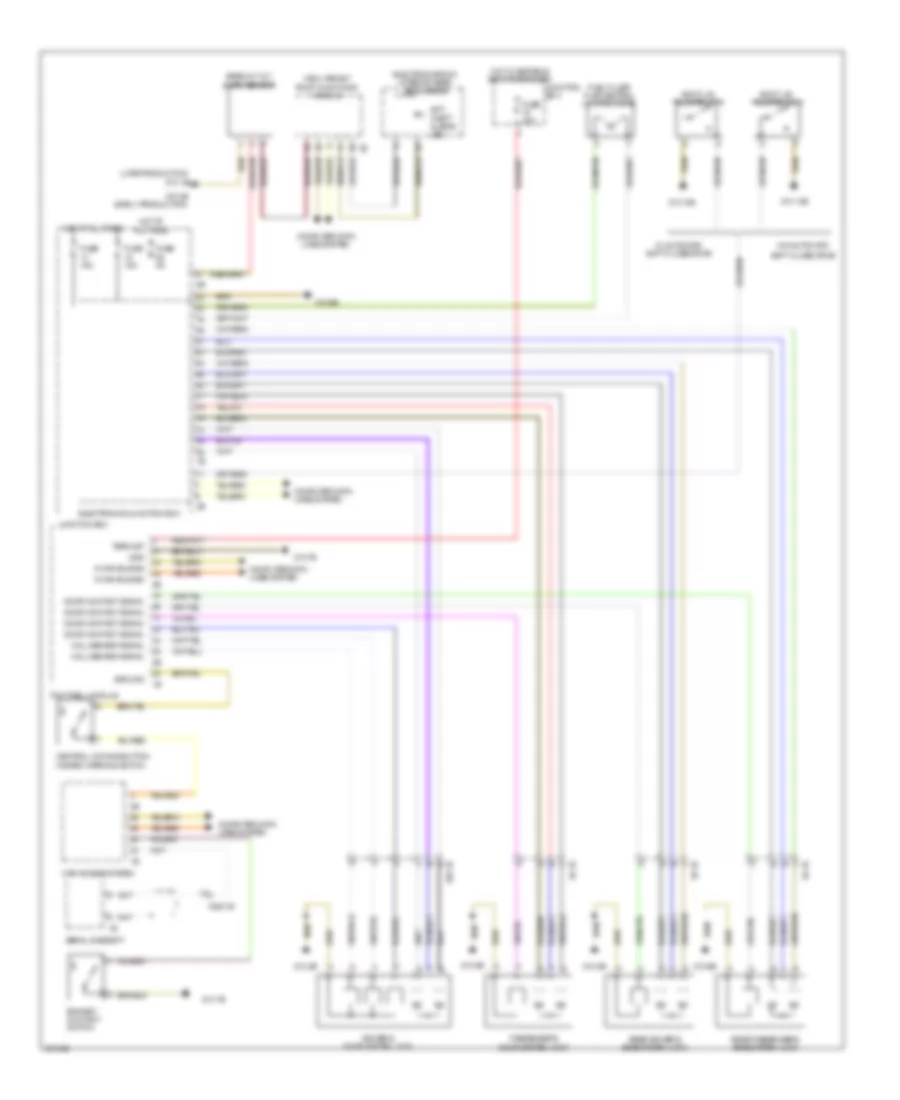 Anti theft  Central Locking Wiring Diagram for BMW X3 28i 2011